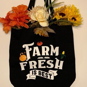"Farm Fresh is Best" farmer's market tote!